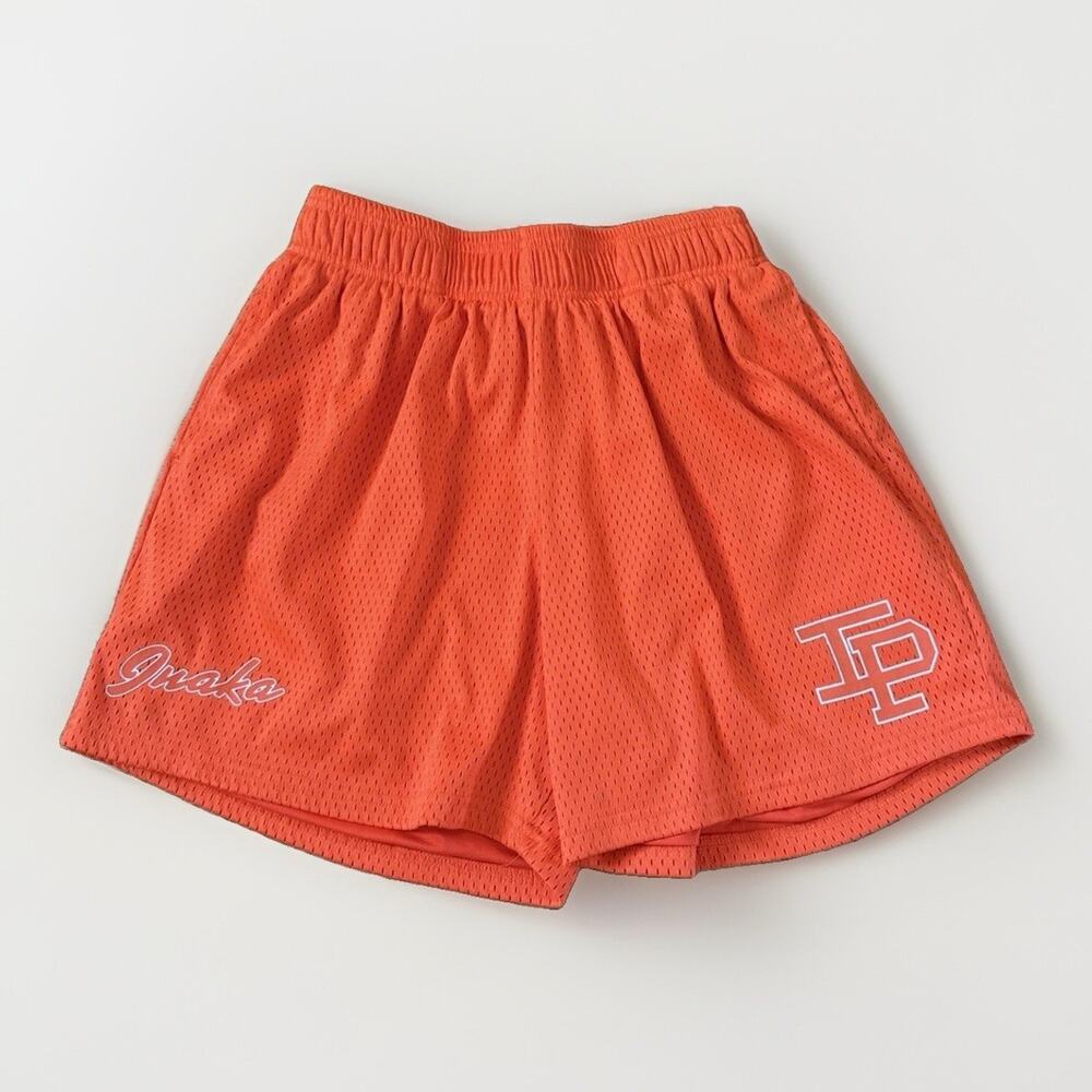 Inaka Power Mesh Workout Shorts Men's Size Medium Orange